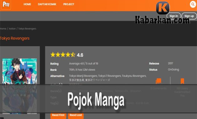 Pojok manga Manga Tokyo Revengers Chapter Sub Indo