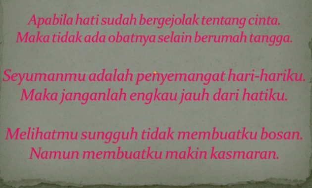 Contoh Gurindam Pendidikan Nasehat Cinta Dan Pembahasannya