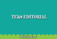 Contoh Teks Editorial